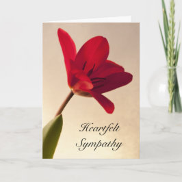 Cartão Simpatia Elegante das Tulipas Vermelhas