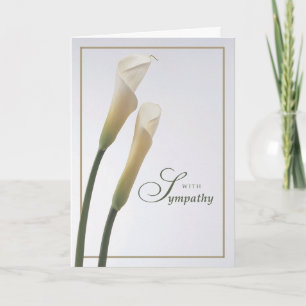 Cartão Simpatia empresarial Calla Lily Flowers