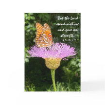 Simpatia Floral/Borboleta, com Verso de Escritura