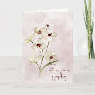 Cartão Simpatia Floral de Blush Rosa