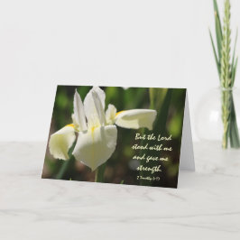 Cartão Simpatia Floral, Escritura Versa sobre a Força de