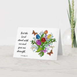 Cartão Simpatia Floral, Escritura Versa sobre a Força de 