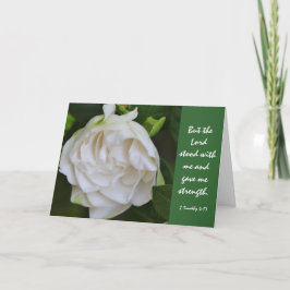 Cartão Simpatia floral, verso da escritura na força do