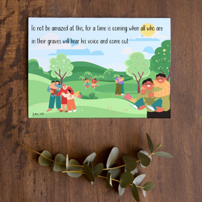 Cartão  Simpatia JW Condolências João 5:28 (Criador carregado)