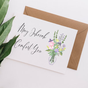 Cartão Simpatia JW Que Jeová Vos Console