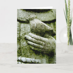 Cartão Simpatia no pássaro gaélico irlandês à mão