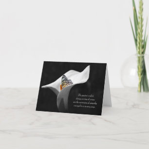 Cartão simpatia obrigado sua borboleta na lily