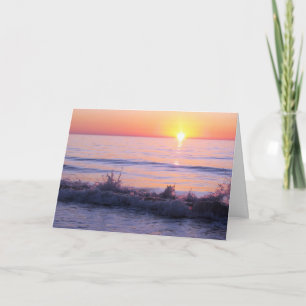 Cartão Simpatia Ondas Sunset