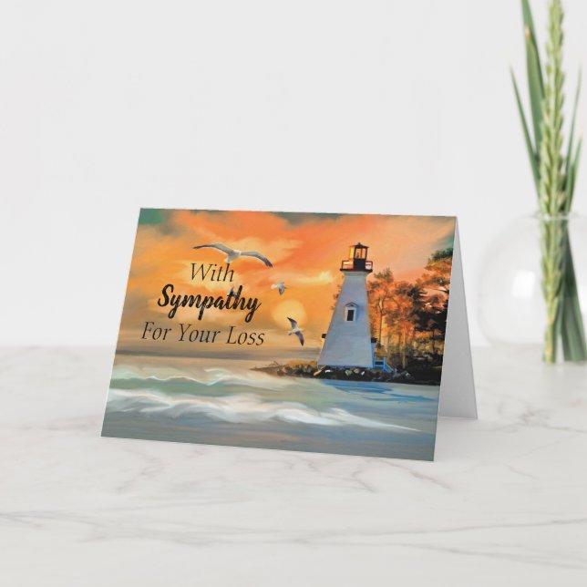 Cartão Simpatia pela perda (Frente)