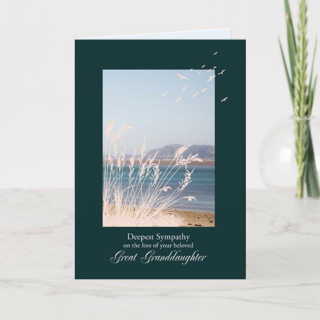 Cartão Simpatia pela perda da neta (Frente)