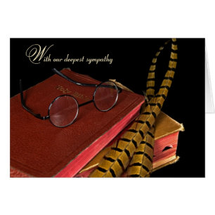 Cartão simpatia pelas penas faisão na Bíblia