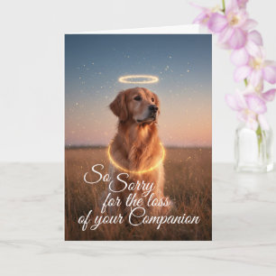 Cartão Simpatia pelo animal de estimação Golden Retriever