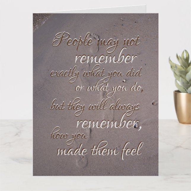 Cartão Simpatia Perda de Famílias Expressos de Luto (Planta pequena)