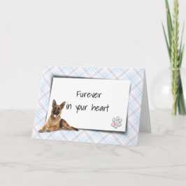 Cartão Simpatia por perda de german shepherd na Xadrez