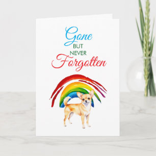 Cartão Simpatia por perda de Ouro de aquarelas Chihuahua 