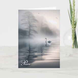 Cartão Simpatia por Swan Solitário em Mist