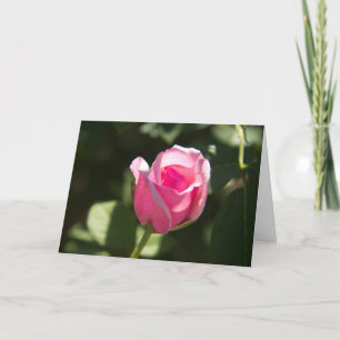 Cartão Simpatia rosa rosa rosa rosa com cabeça