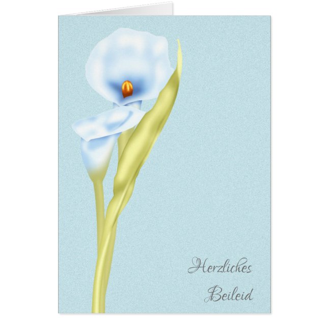 Cartão Simpatia simplesmente indicada do alemão de (Frente)