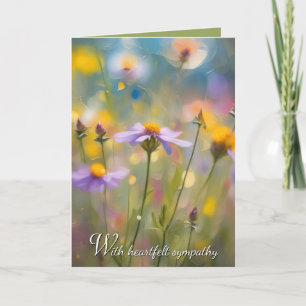 Cartão Simpatia Whimsical Wildflower