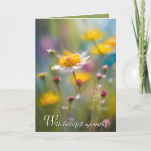 Cartão Simpatia Whimsical Wildflower