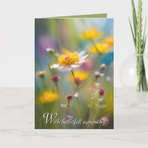 Cartão Simpatia Whimsical Wildflower