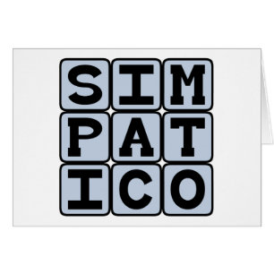 Cartão Simpático, Fácil de Conviver