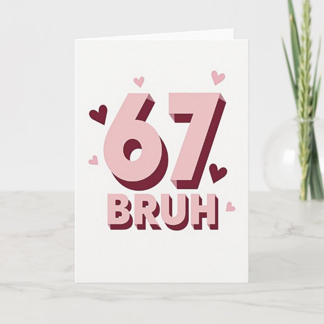 Cartão Simple 67 Bruh Card (Frente)
