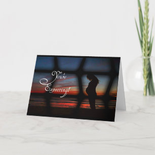 Cartão Simple elegant card for expectant mothers
