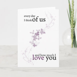 Cartão simple I love you card