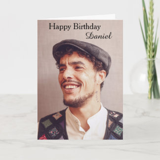 Cartão Simple Modern Photo Birthday Card