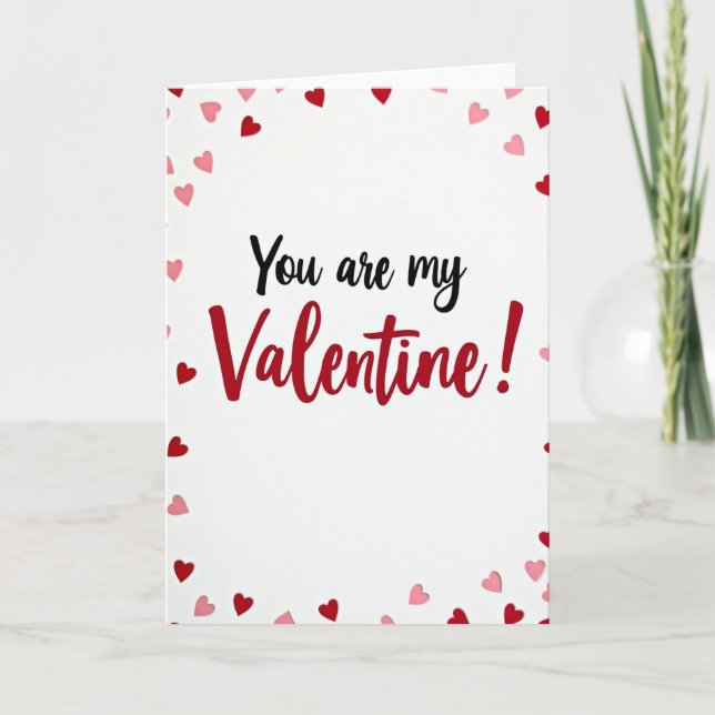 Cartão Simple You Are My Valentine Card (Frente)