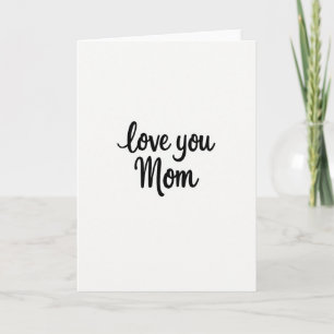 Cartão Simples 'Amo Você Mãe'