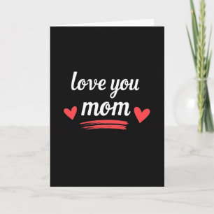Cartão Simples Amo Você Mamãe