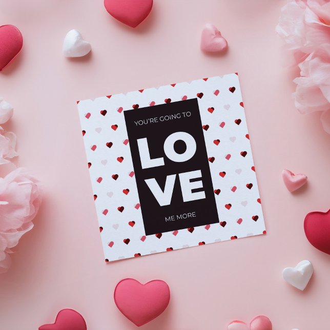 Cartão Simples carta com palavras de amor e formas cardía (Criador carregado)