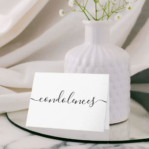 Cartão Simples Condolências