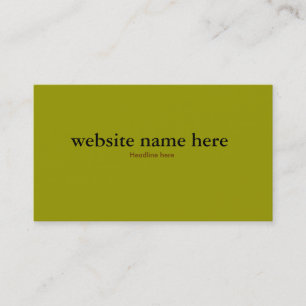 Cartão simples da cor de verde azeitona