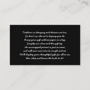 Cartão simples da inserção do chá de panela da