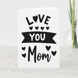 Cartão Simples de Amor para a Mamãe