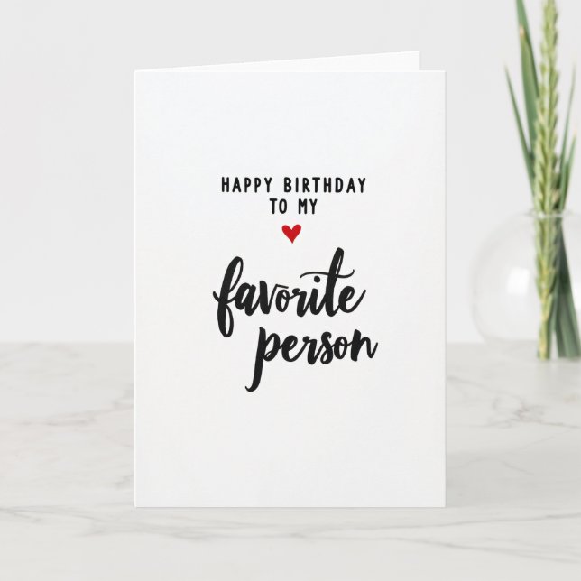 Cartão Simples de Aniversário (Frente)