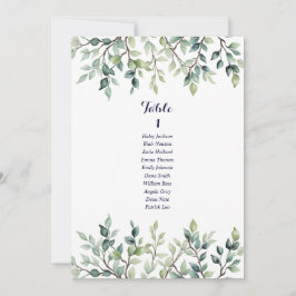 Cartão simples de assentos de folhas minimalista