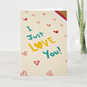 Cartão Simples de Coração de Amor Amarelo