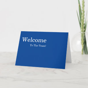 Cartão Simples e Personalizado Boas-vindas Elegante