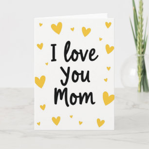 Cartão Simples Eu Te Amo Mamãe