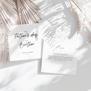 Cartão Simples Feliz Dia dos Pais Irmão