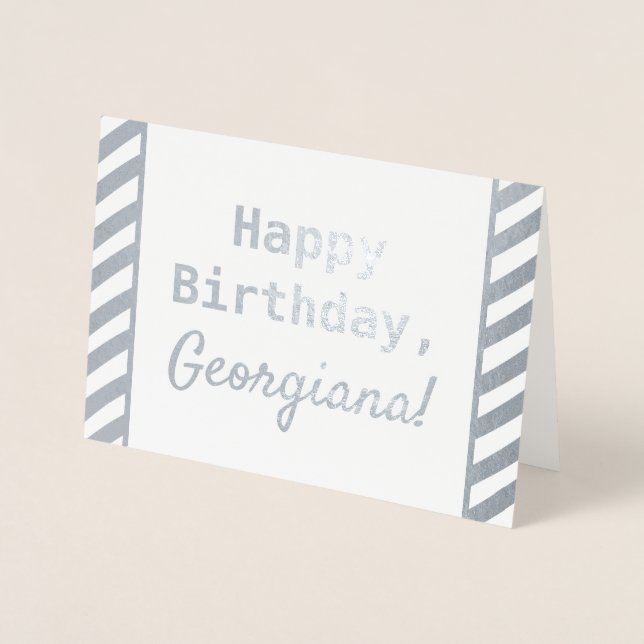 Cartão simples, humilde "Parabéns" (Frente)