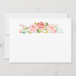 Cartão Simples Jardim de Rosas