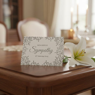 Cartão Simples Simpatia Floral de Folha de Prata