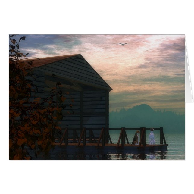 Cartão Simplesmente Esperando (Frente Horizontal)