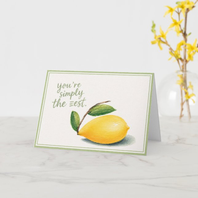 Cartão Simplesmente o Zesto (Flor Amarela)