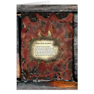 Cartão Sinais Da Terra